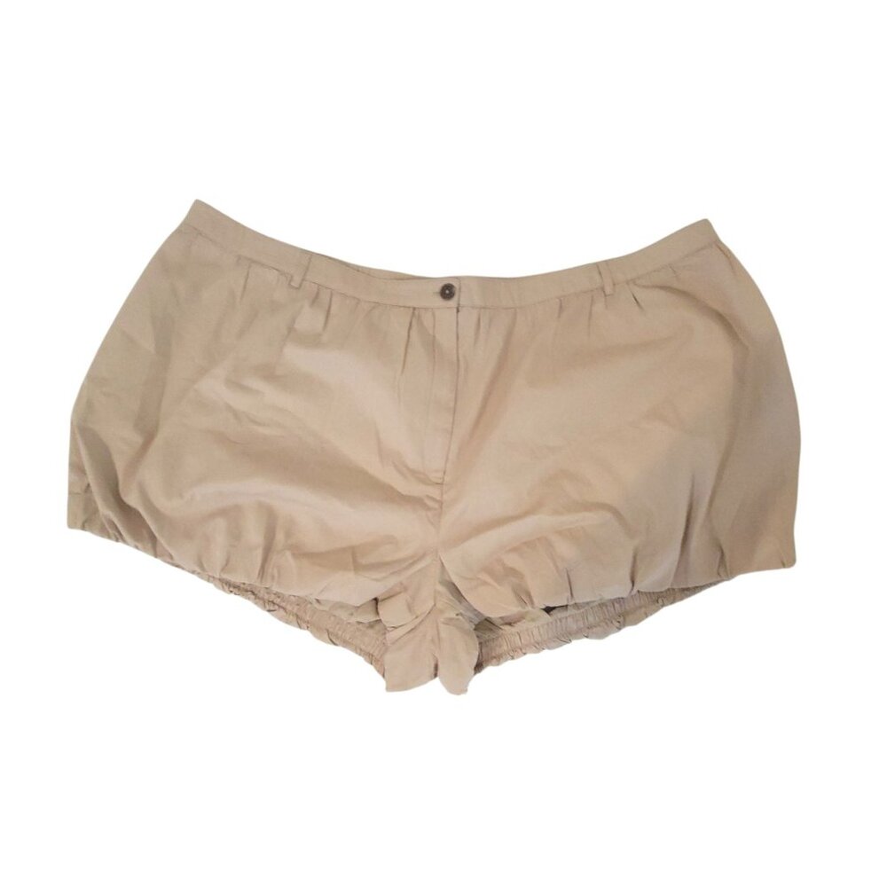 Lola Mini Bloomer Shorts Hummus Beige Womens 4X The Drop Cotton Coquette Lolita